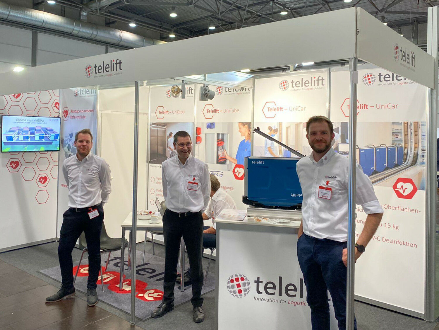 Telelift booth at med.Logistica